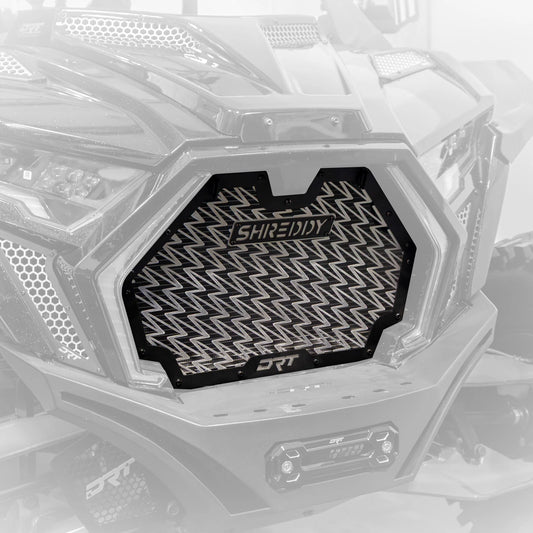 DRT MOTORSPORTS / SHREDDY ALUMINUM FRONT GRILL FOR POLARIS 2025+ RZR PRO XP/PRO S/PRO R