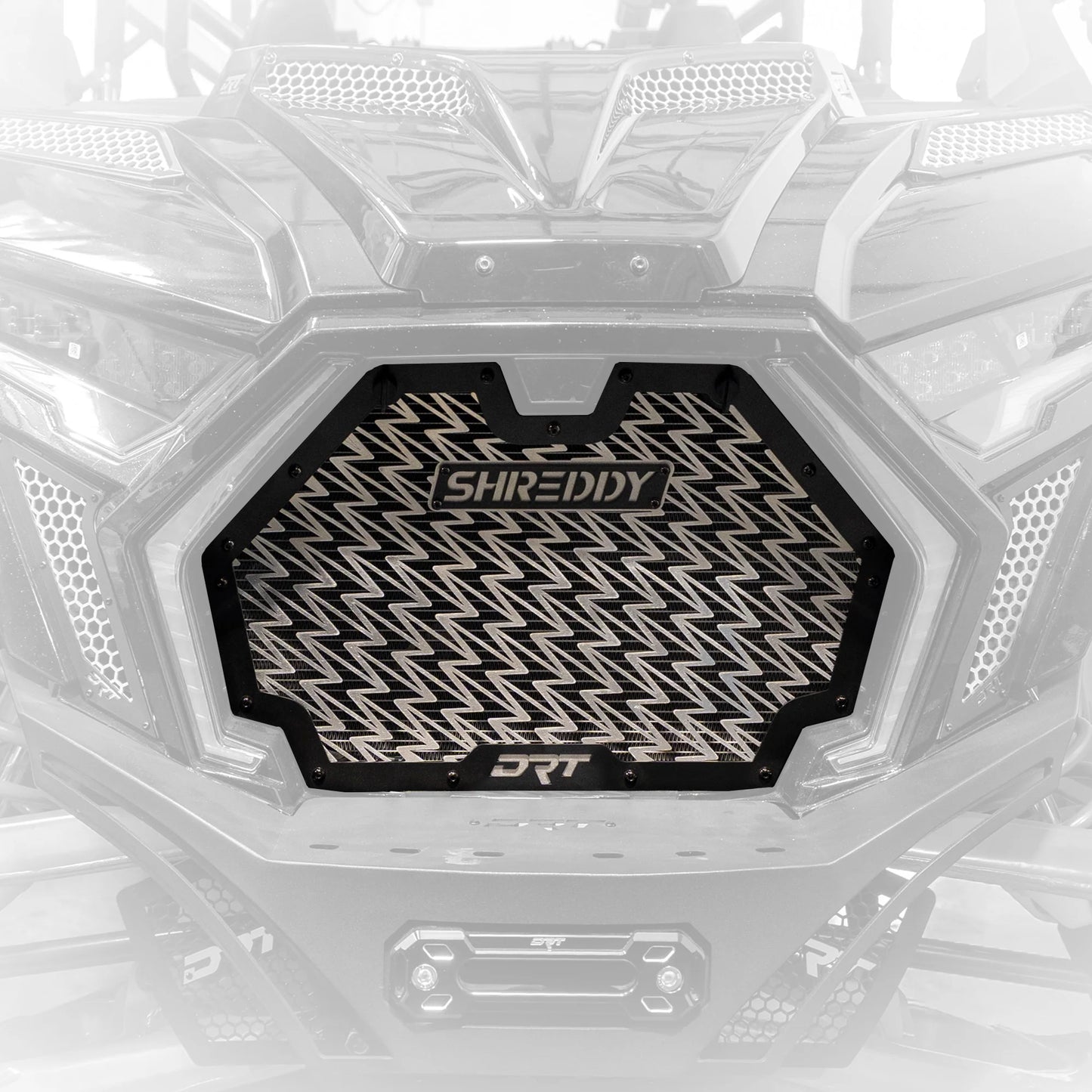 DRT MOTORSPORTS / SHREDDY ALUMINUM FRONT GRILL FOR POLARIS 2025+ RZR PRO XP/PRO S/PRO R