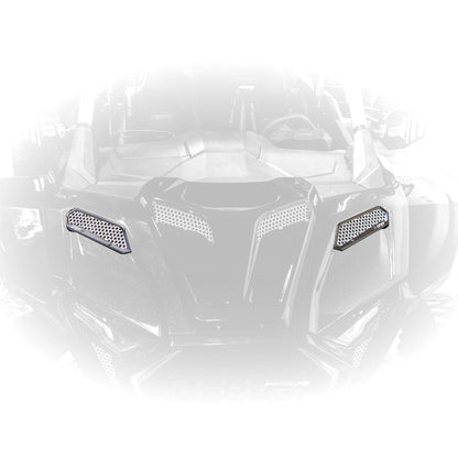 DRT MOTORSPORTS BILLET ALUMINUM FRONT FENDER INTAKE MESH KIT FOR POLARIS 2025+ RZR PRO XP/PRO S/PRO R