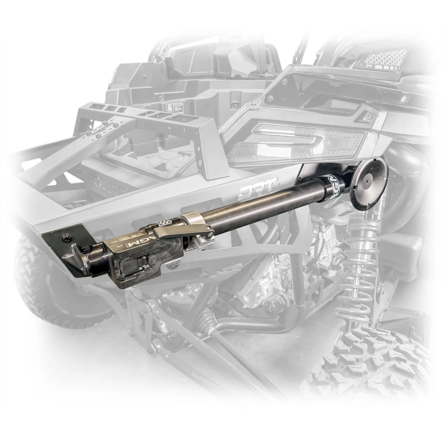 DRT POLARIS PRO R DESERT RUNNER FIXED TIRE CARRIER AGM ELECTRIC JACK HOLDER KIT