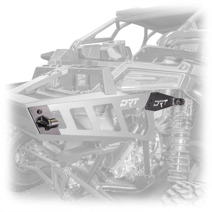 DRT POLARIS PRO R DESERT RUNNER FIXED TIRE CARRIER AGM ELECTRIC JACK HOLDER KIT