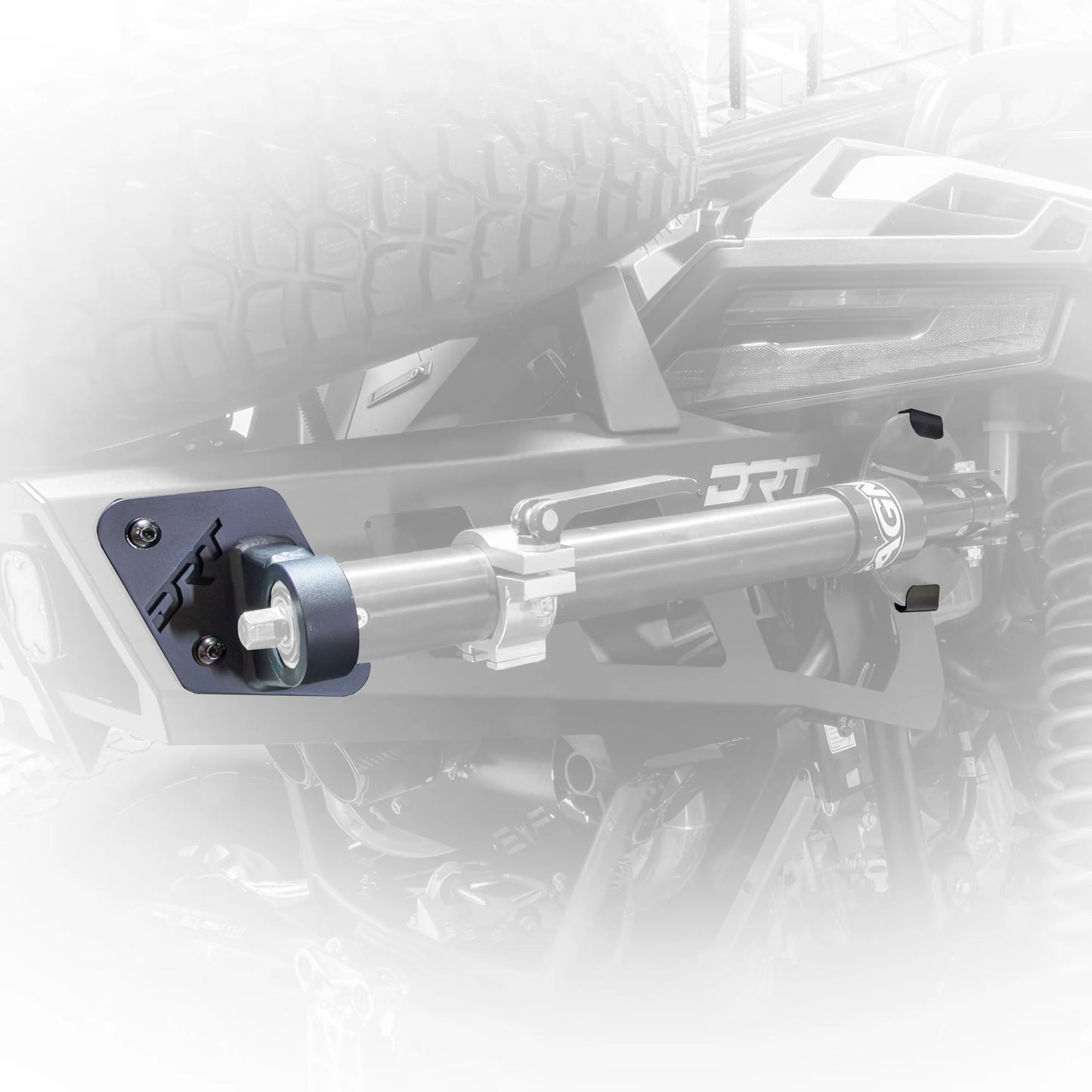 DRT POLARIS AGM MANUAL JACK HOLDER FOR RZR PRO R DESERT RUNNER FIXED TIRE CARRIER