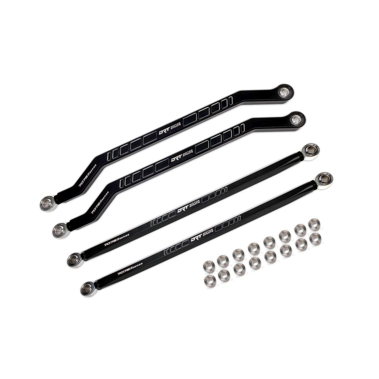 DRT MOTORSPORTS BILLET RACE SERIES 7075 XD HIGH CEARANCE RADIUS ROD SET FOR POLARIS PRO R / PRO S / TURBO R