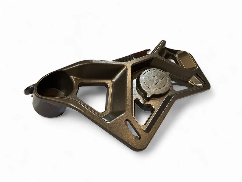 EOD 2017 TO CURRENT CAN-AM X3 MAVERICK UPPER SHOCK MOUNT BRACE WITH ADJUSTABLE LIGHT MOUNT BRACKET GUN METAL FINISH