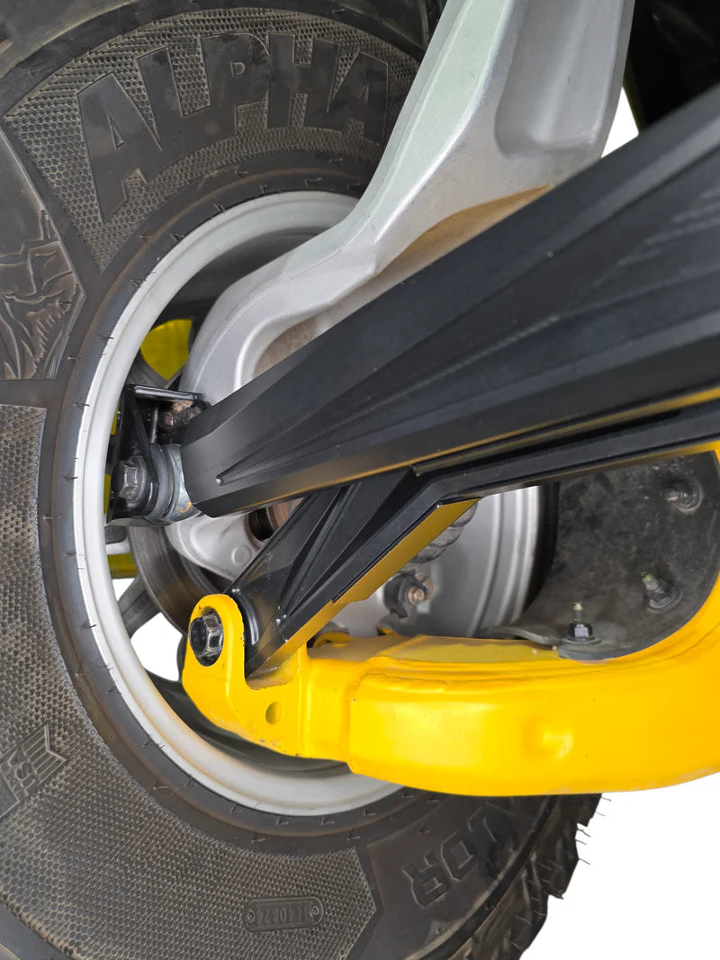 2024+ CAN-AM MAVERICK R HIGH CLEARANCE ADJUSTABLE RADIUS RODS (ANODIZED BLACK)