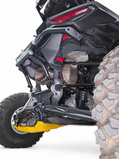 2024+ CAN-AM MAVERICK R HIGH CLEARANCE ADJUSTABLE RADIUS RODS (ANODIZED BLACK)