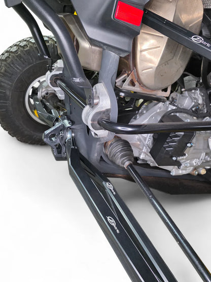 2024+ CAN-AM MAVERICK R HIGH CLEARANCE ADJUSTABLE RADIUS RODS (ANODIZED BLACK)