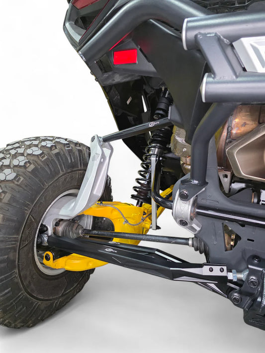 2024+ CAN-AM MAVERICK R HIGH CLEARANCE ADJUSTABLE RADIUS RODS (ANODIZED BLACK)