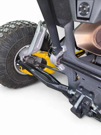 2024+ CAN-AM MAVERICK R HIGH CLEARANCE ADJUSTABLE RADIUS RODS (ANODIZED BLACK)