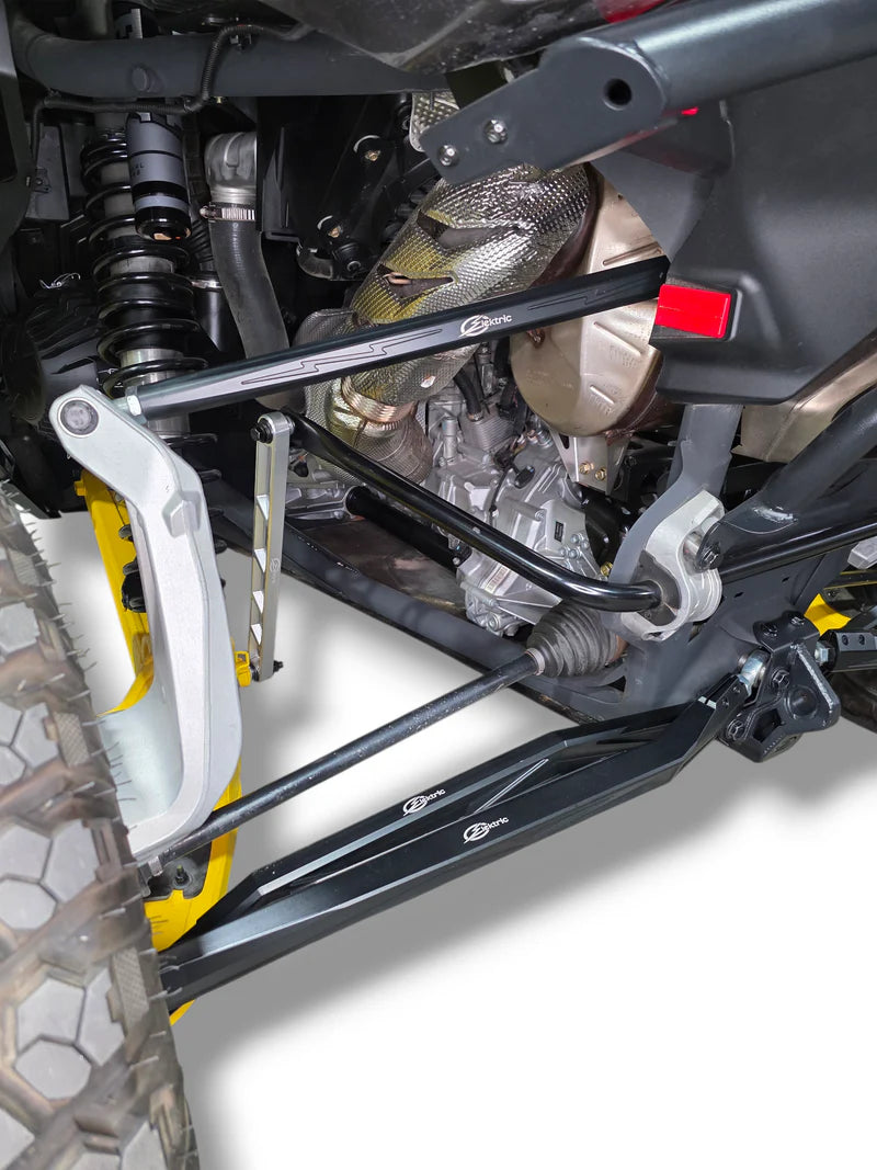 2024+ CAN-AM MAVERICK R HIGH CLEARANCE ADJUSTABLE RADIUS RODS (ANODIZED BLACK)
