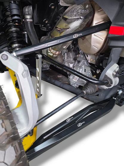 2024+ CAN-AM MAVERICK R HIGH CLEARANCE ADJUSTABLE RADIUS RODS (ANODIZED BLACK)