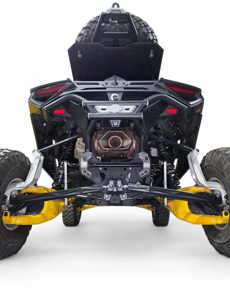 2024+ CAN-AM MAVERICK R HIGH CLEARANCE ADJUSTABLE RADIUS RODS (ANODIZED BLACK)