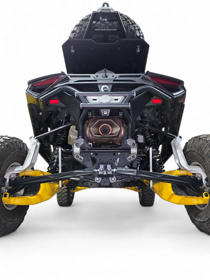 2024+ CAN-AM MAVERICK R HIGH CLEARANCE ADJUSTABLE RADIUS RODS (ANODIZED BLACK)