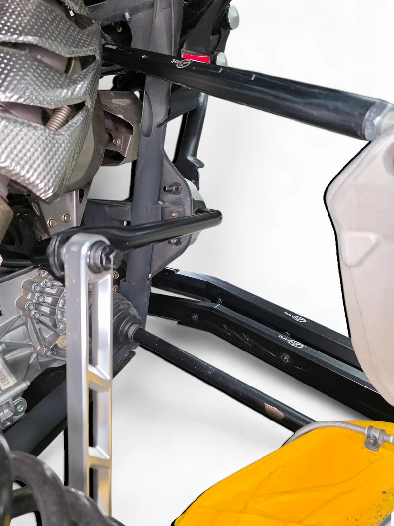 2024+ CAN-AM MAVERICK R HIGH CLEARANCE ADJUSTABLE RADIUS RODS (ANODIZED BLACK)