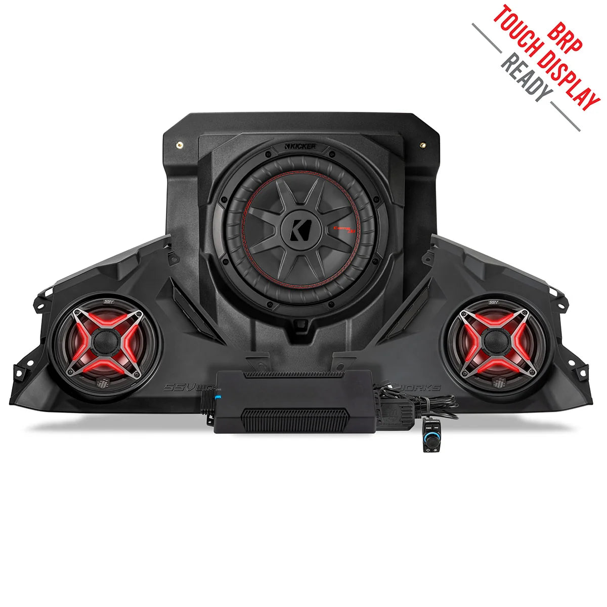 SSV Works 2024-2026 Can-Am Maverick R, Phase-3 V-Spec 1400watt 3-Speaker Stereo System