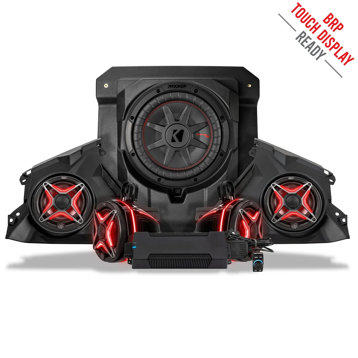 SSV Works 2024-2026 Can-Am Maverick R, Phase-4 V-Spec 1400watt 5-Speaker Stereo System