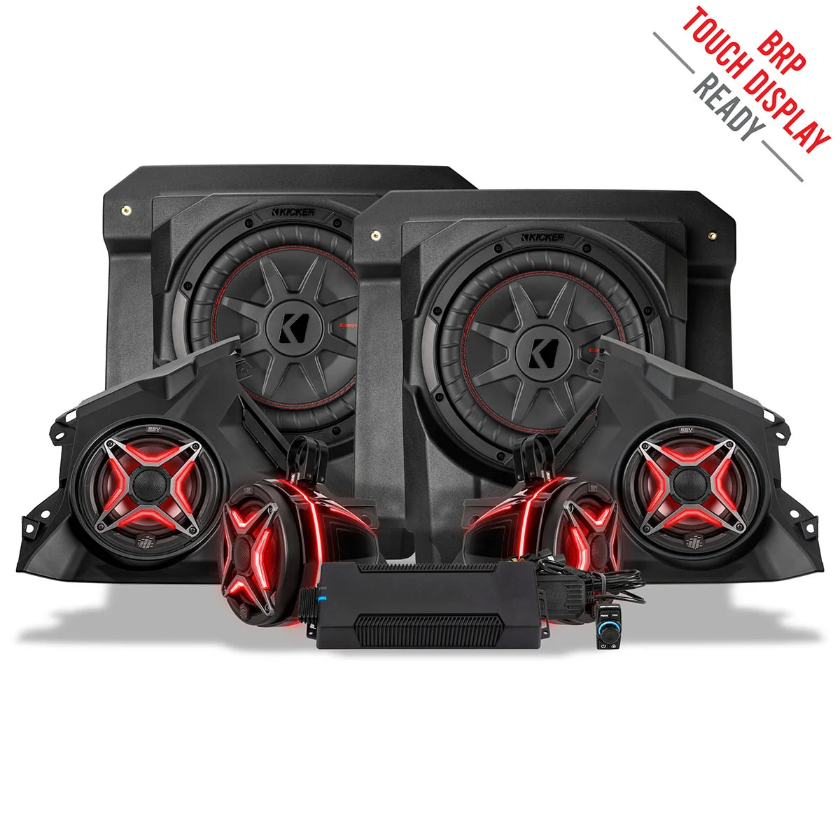 SSV Works 2024-2026 Can-Am Maverick R, Phase-5 V-Spec 1400watt 6-Speaker Stereo System