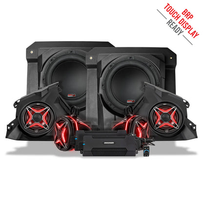 2024-2025 CAN-AM MAVERICK R, PHASE-5 V-SPEC 1650 WATT 6-SPEAKER STEREO SYSTEM