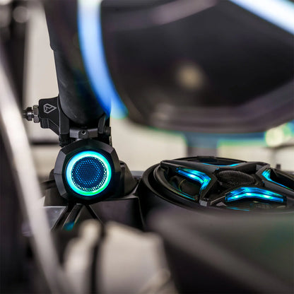 UNIVERSAL 1" CAGE-POD TWEETERS w/RGB RING for UTV AUDIO SYSTEMS