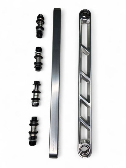 2024+ CAN-AM MAVERICK R REAR SWAY BAR LINKS ANODIZED CLEAR