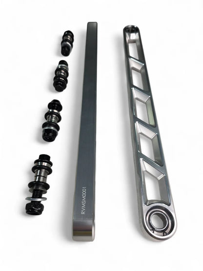 2024+ CAN-AM MAVERICK R REAR SWAY BAR LINKS ANODIZED CLEAR