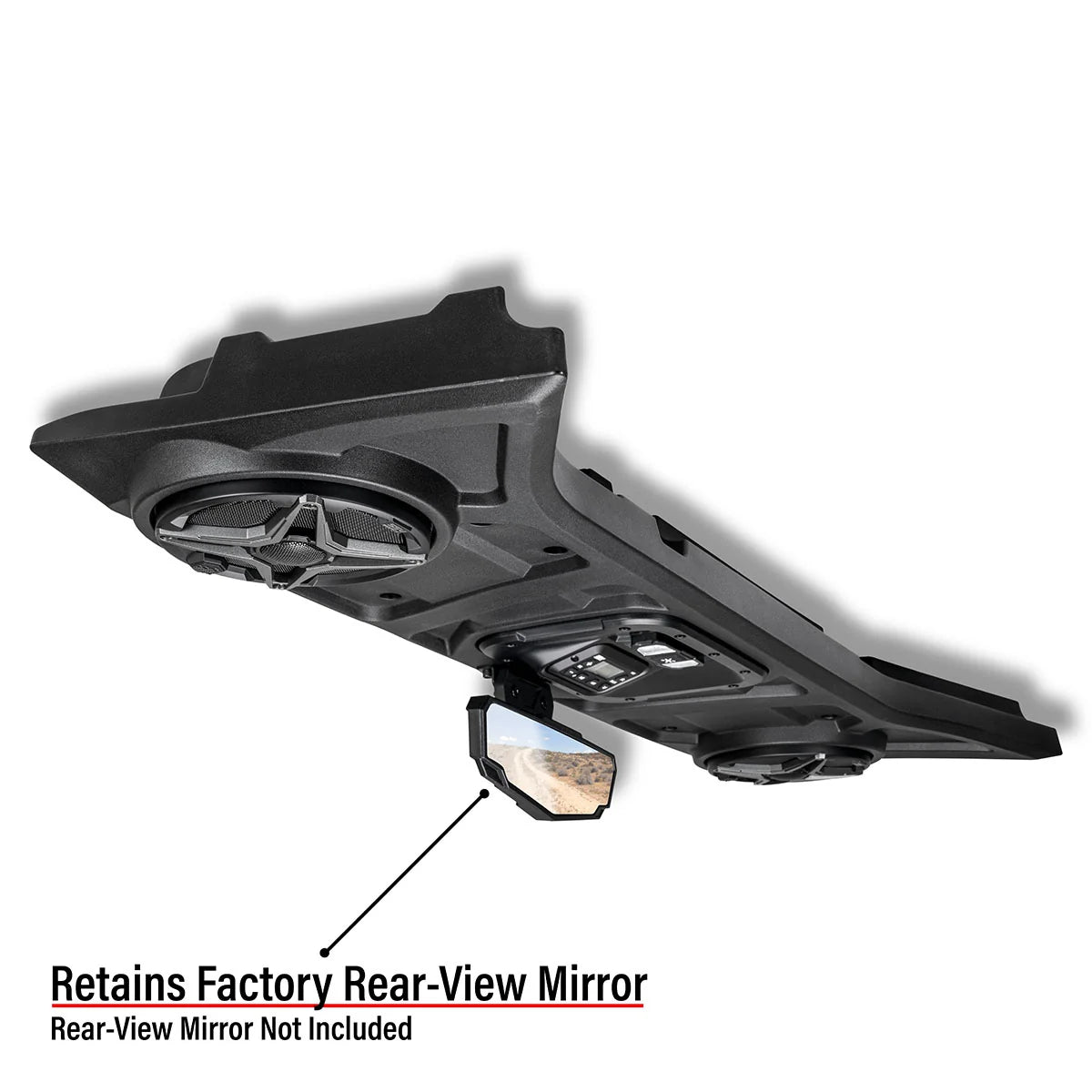 SSV Works 2024-2026 Polaris RZR XP 1000 2-Speaker Overhead Soundbar w/MRB3S Bluetooth Radio and Built-in Dome Light