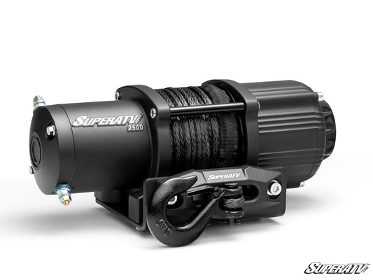 SuperATV Black Ops 2500 lb. UTV/ATV Winch | Wireless Remote & Synthetic Rope