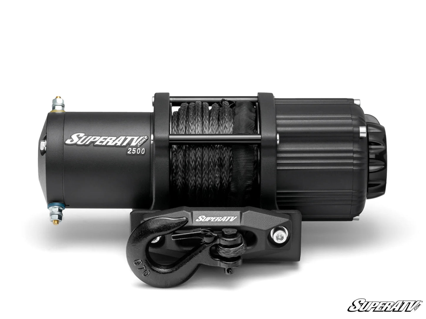 SuperATV Black Ops 2500 lb. UTV/ATV Winch | Wireless Remote & Synthetic Rope