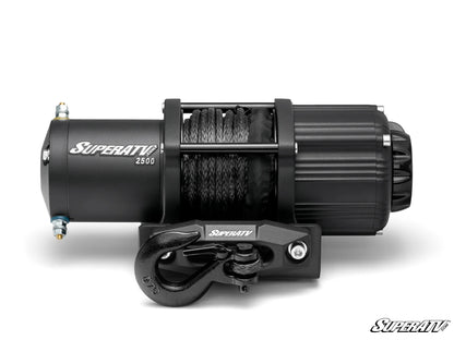 SuperATV Black Ops 2500 lb. UTV/ATV Winch | Wireless Remote & Synthetic Rope