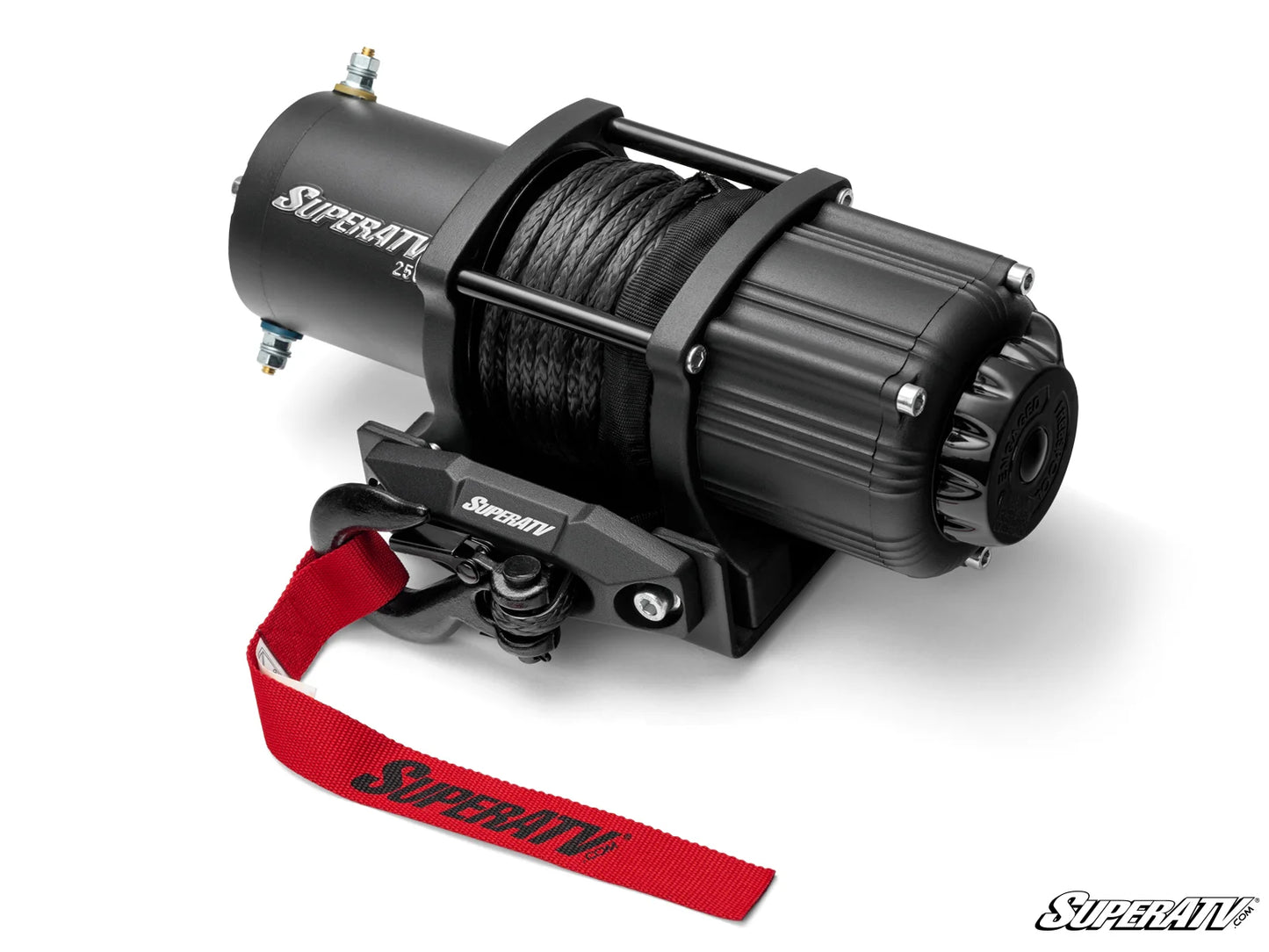 SuperATV Black Ops 2500 lb. UTV/ATV Winch | Wireless Remote & Synthetic Rope