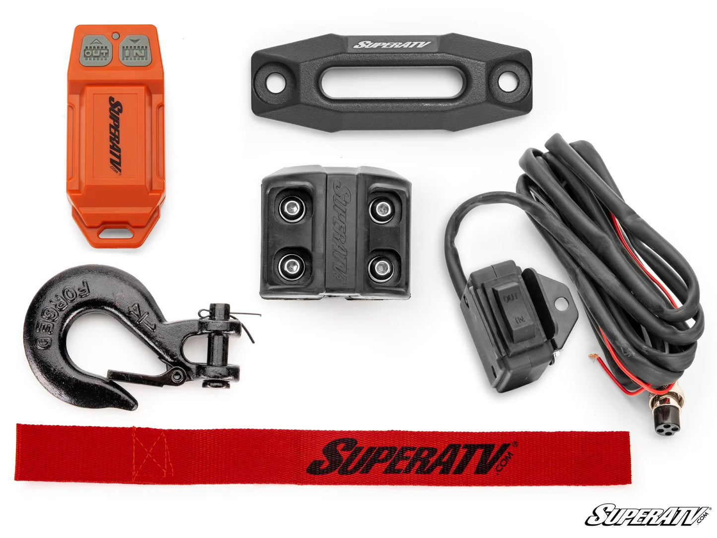 SuperATV Black Ops 2500 lb. UTV/ATV Winch | Wireless Remote & Synthetic Rope