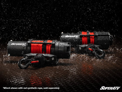 SuperATV Black Ops 2500 lb. UTV/ATV Winch | Wireless Remote & Synthetic Rope