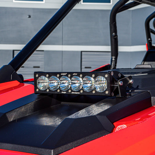 POLARIS ONX6+ 10 INCH HOOD MOUNT LIGHT BAR KIT - POLARIS RZR XP 2020-24, TURBO R 2022-24