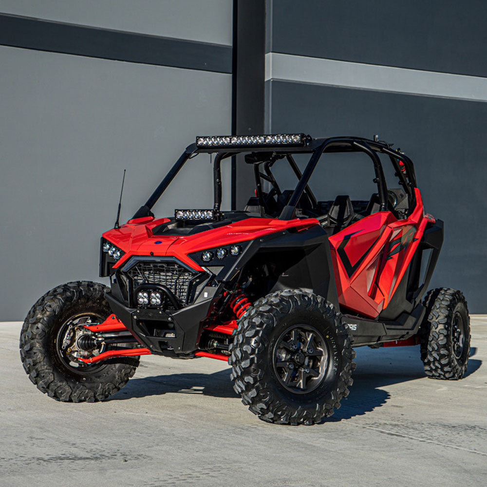 POLARIS ONX6+ 10 INCH HOOD MOUNT LIGHT BAR KIT - POLARIS RZR XP 2020-24, TURBO R 2022-24