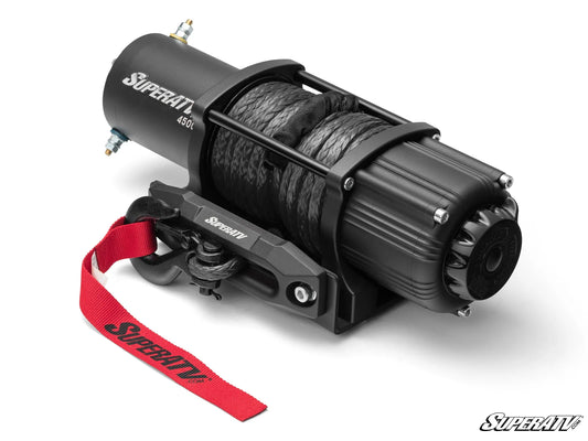 SuperATV Black Ops 4,500 lb. UTV/ATV Winch | Wireless Remote & Synthetic Rope