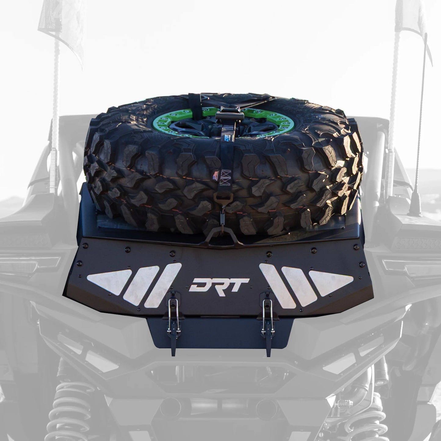 DRT Motorsports Tire Carrier & Trunk Enclosure System for Kawasaki Teryx H2
