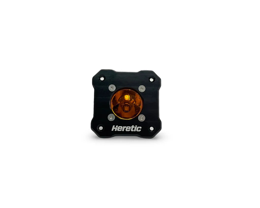 BA-1R AMBER FLUSH MOUNT LED POD LIGHT