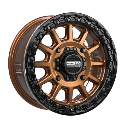 Metal FX Offroad Rampage Beadlock Wheel – Smoked Bronze w/ Gloss Black Ring