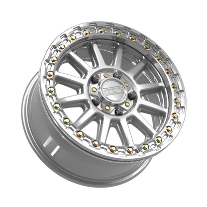 Metal FX Offroad Rampage R Beadlock Wheel – Gloss Silver Machined
