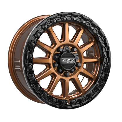 Metal FX Offroad Rampage R Beadlock Wheel – Smoked Bronze w/ Gloss Black Ring