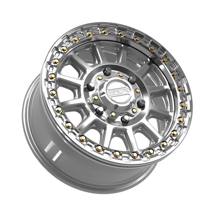 Metal FX Offroad Rampage 6R Beadlock Wheel – Gloss Silver Machined