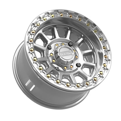 Metal FX Offroad Rampage Beadlock Wheel – Gloss Silver Machined