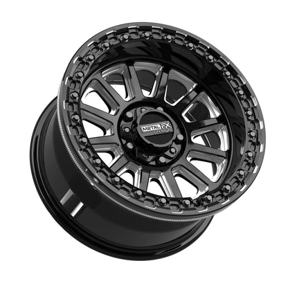 Metal FX Offroad Rampage R Beadlock Wheel – Gloss Black Contrast Cut