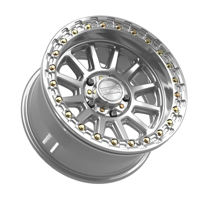 Metal FX Offroad Rampage R Beadlock Wheel – Gloss Silver Machined