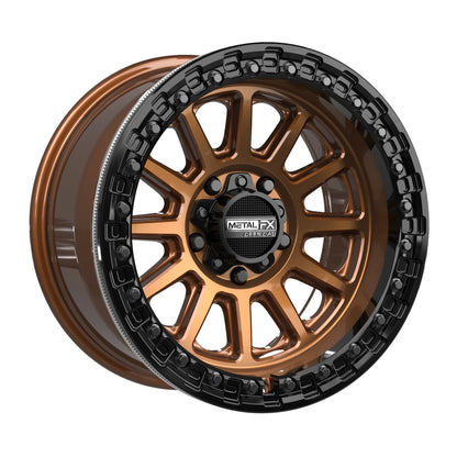 Metal FX Offroad Rampage R Beadlock Wheel – Smoked Bronze w/ Gloss Black Ring