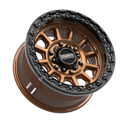 Metal FX Offroad Rampage 6R Beadlock Wheel – Smoked Bronze w/ Gloss Black Ring