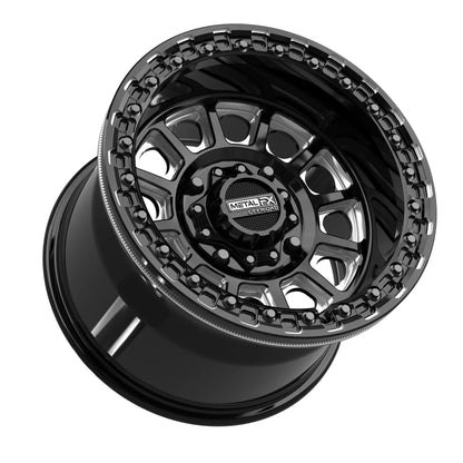 Metal FX Offroad Rampage Beadlock Wheel – Gloss Black Contrast Cut