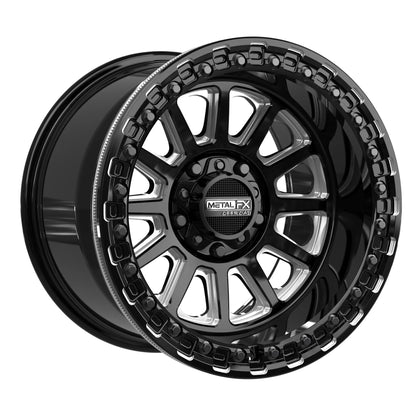 Metal FX Offroad Rampage R Beadlock Wheel – Gloss Black Contrast Cut
