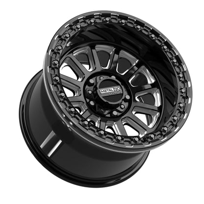 Metal FX Offroad Rampage R Beadlock Wheel – Gloss Black Contrast Cut