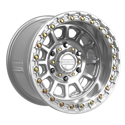 Metal FX Offroad Rampage 6R Beadlock Wheel – Gloss Silver Machined